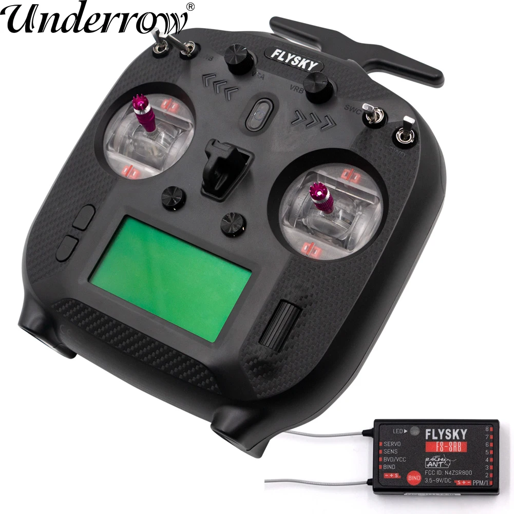 

Радиопередатчик Flysky FS-ST8 2,4G 10CH ANT RGB Assistant 3,0 с дистанционным управлением и ресивером для радиоуправляемого самолета автомобиля дрона