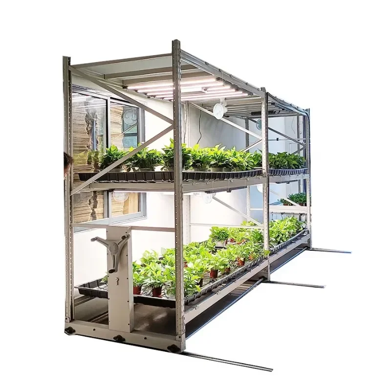 Multi layer grow table rack double deck shelves for indoor plants