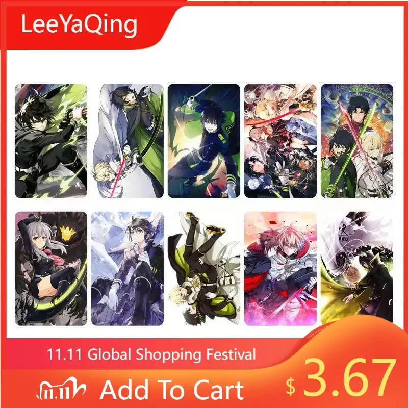 

Seraph of the end Owari no Seraph Card Stickers Anime Stationery Stickers Smooth Surface Kids Stickers Custom Stickers