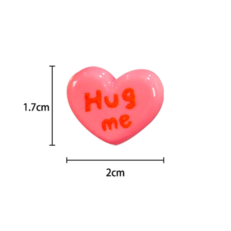 5PCS Cute Little Fridge Magnets Set Love Heart Kawaii Magnetic Sticker Photo Holder For Home Office Whiteboard Locker Decoration