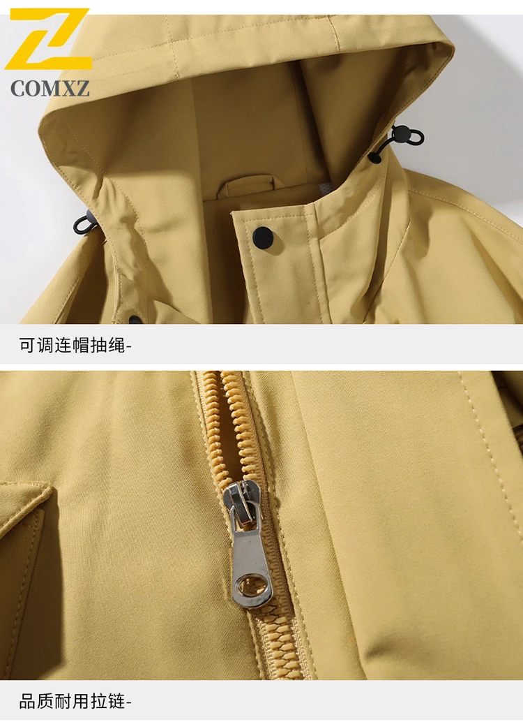 EiAO 3-in-1 Jacket Detachable Winter Thermal Windbreaker with Down Inner for Hiking Travel Camping Men Women Waterproof Coat