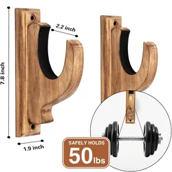 Wall - Mounted Wooden Gun Rack - Stylish Shotgun Storage & Display Organizer (One pair)