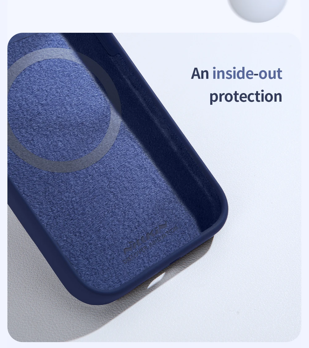 For iPhone 15 ProMax Case Nillkin Lens Wing Magnetic Case Camera Protection Case Liquid Silicone Magsafe Cover For iPhone 15 Pro