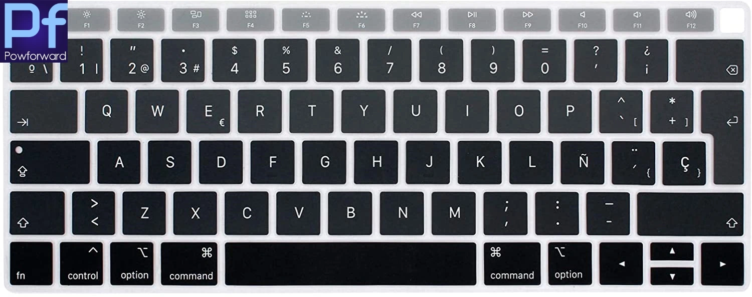 Spagnolo Eu Teclado Per Il Nuovo Apple Macbook Air 13 13.3 Pollici A1932 2019 2018 Touch Id Cover Protettiva Per Tastiera Pelle Protettiva