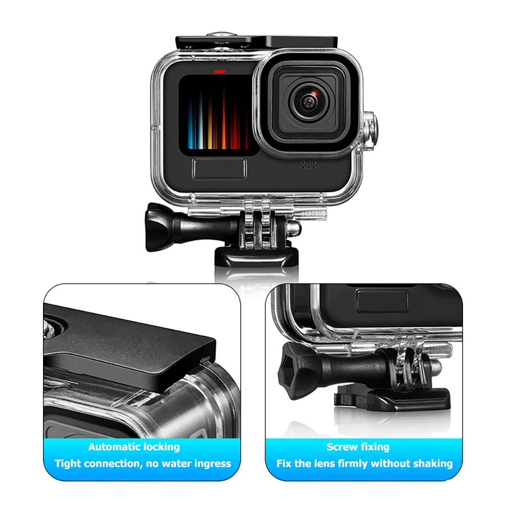 Boîtier étanche GoPro Hero 13-9 60m avec support
