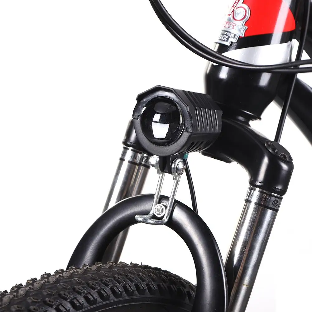 2 in 1 Electric Bike Light with Bell Motorcycle Headlight Ring Waterproof Electric Scooter Front Light Lamp with Horn