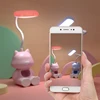 Creative Cute Cat Flexible Led Study Desk Lamp with Phone Holder Bedside Color Adjust Table Lamp for Kids Student Room 4