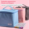 Icolour Larger Capacity Marker Pen Case Zipper Art Markers Canvas Storage Bag 36/48/60/80/168/240pcs Portable Marker Pen Holder 2