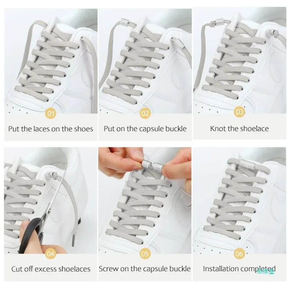 Cordones De Tacones Altos Para Mujer, Cordones De Tacones De Banda Elastica Cordones De Moda Sin Corbata Hebilla De Cordones Perezosos 1 Par Methold Ap006295 02