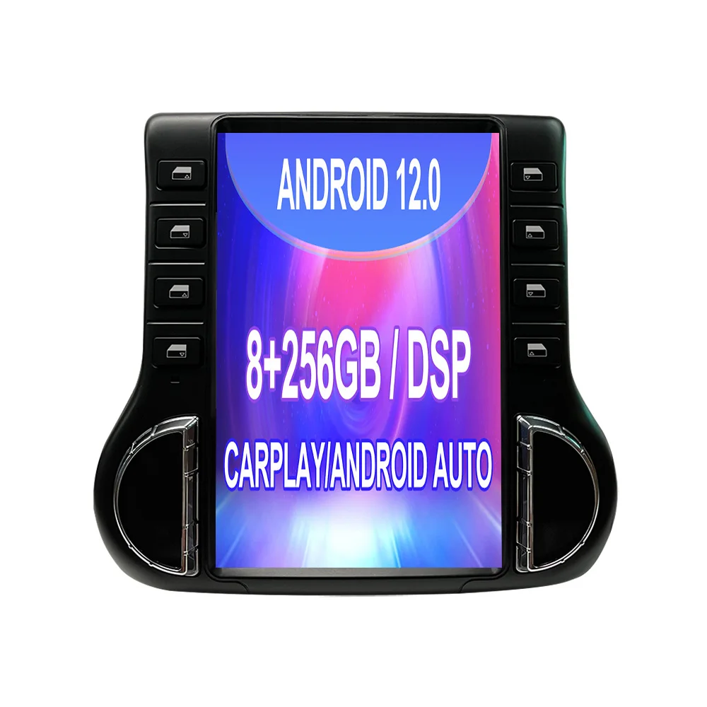 Android 13 256G Autoradio Stile Tesla Per Jeep Wrangler 3 Jk 2011-2017 Carplay Gps Sim Stereo Bluetooth Head Unit