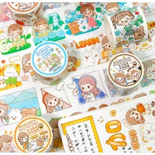 

2022 New Environmental Protection Washi Tape High Quality Cartoon Masking Tape Gift 45mm*5M DIY Decoration Scrapbooking Gift
