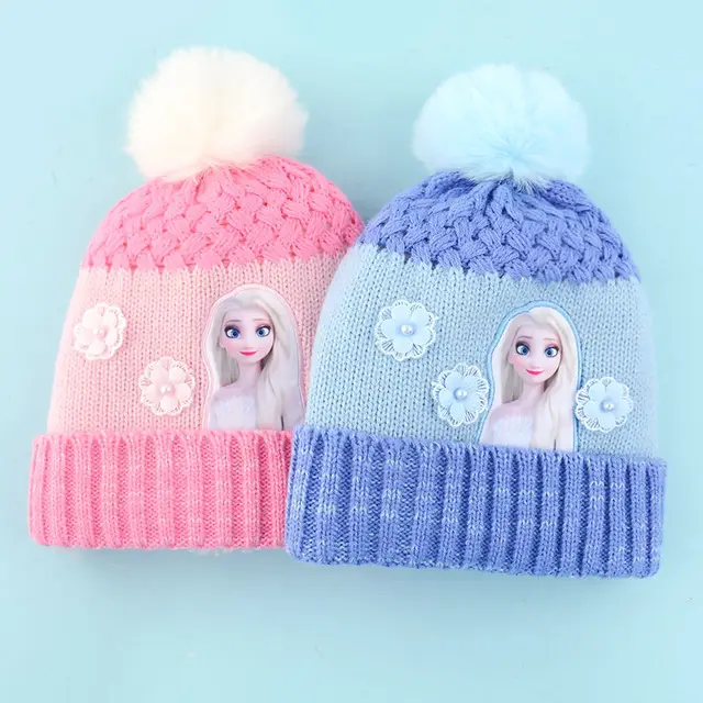 Charming and practical Frozen hat for children who love Princess Elsa.