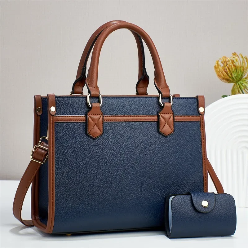 

High Quality Handbag for Women 2023 New Luxury Large Capacity Women's One Shoulder Crossbody Bag with Contrasting Colors