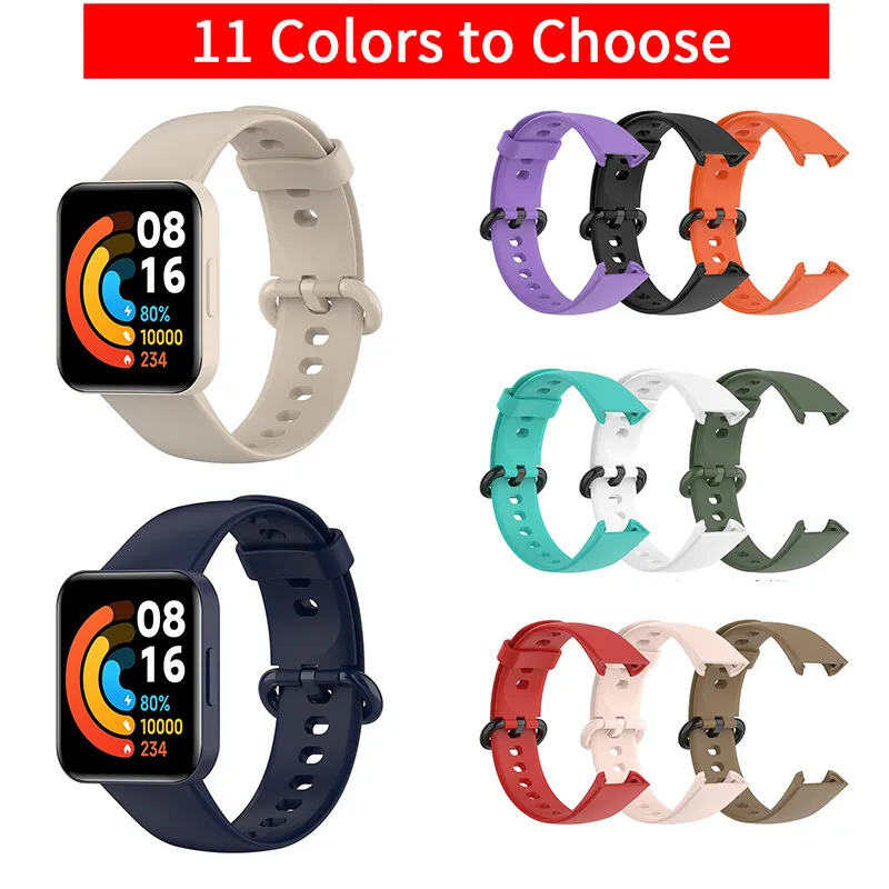 Correa y funda para Redmi Watch 2 Lite, funda protectora de silicona para pulsera inteligente, accesorios para Redmi Watch 2 Lite
