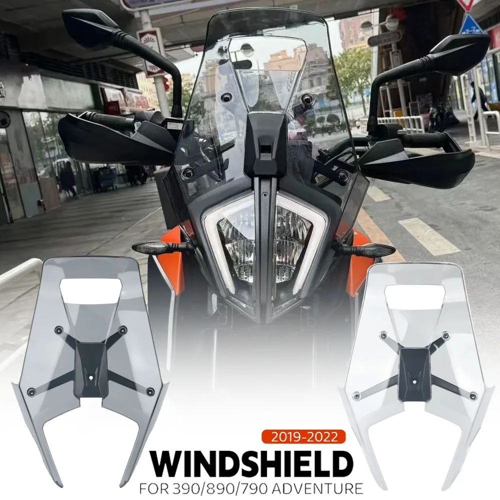 

Motorcycle Acrylic Rally Windshield Wind Deflector Screen Shield Windscreen Visor For 390 790 890 ADV Adventure 2019-2022 2021