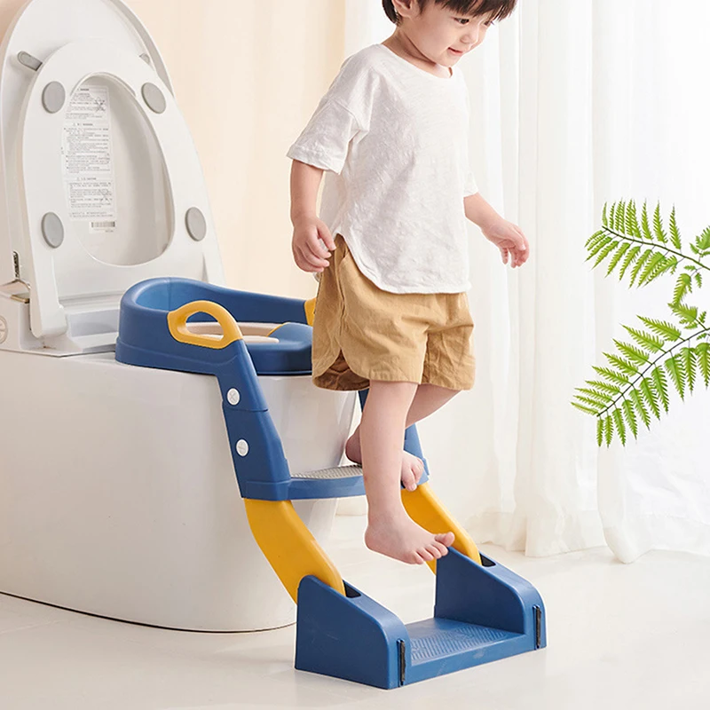 Baby Potty Toilet Training Seat Multifunctional Household Foldable Foot Stool Baby Toilet Training Ladder For Kids