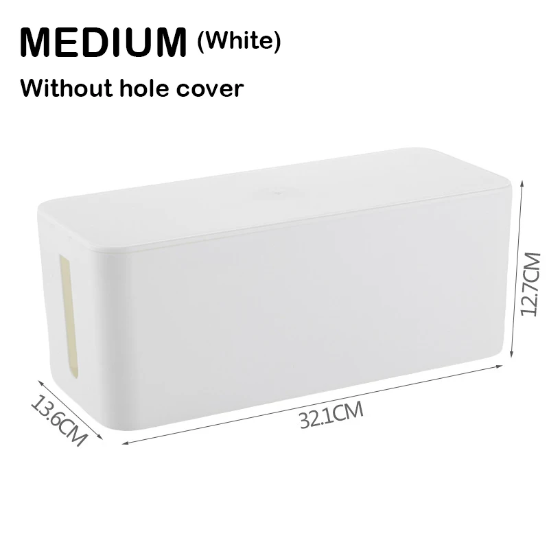 stackable storage bins Cable Storage Box Hide Power Strip Wire Management Case Anti-Dust Charger Socket Organizer Case For Home Office canvas storage boxes Storage Boxes & Bins