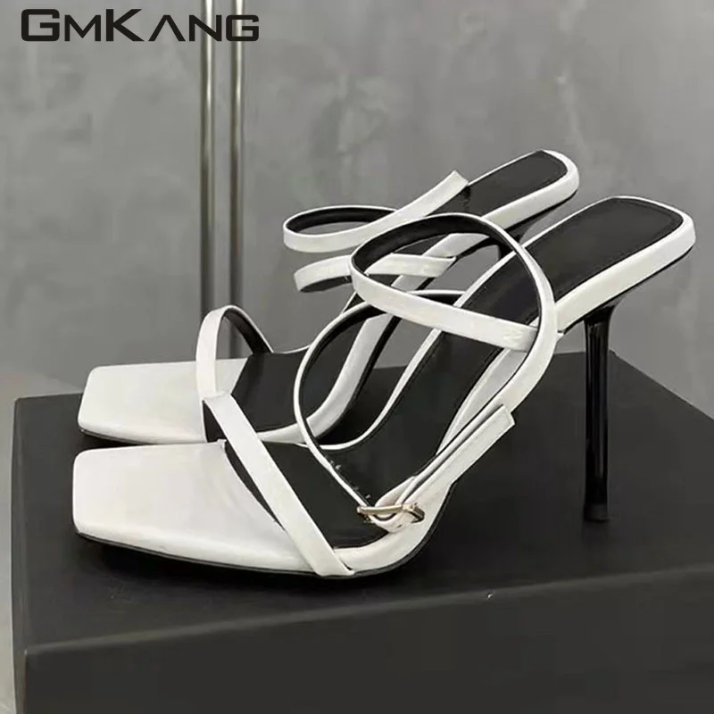 

Сандалии-гладиаторы женские на высоком каблуке, 10,5 см, без застежки