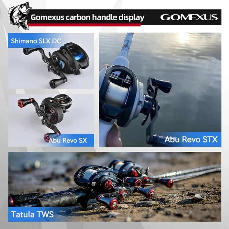 Gomexus Power Handle With Knob - Baitcaster Handle For Shimano Daiwa A
