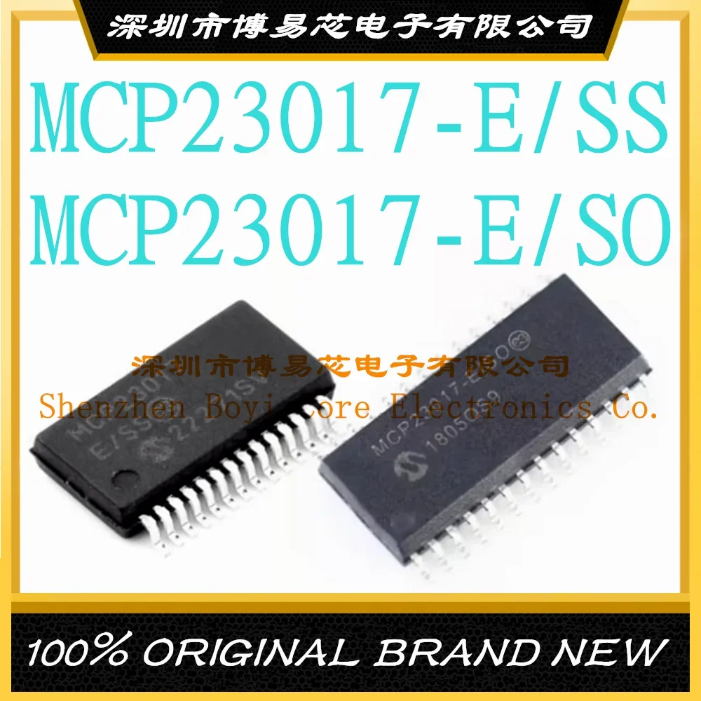 MCP23017-E/SS MCP23017-E/SO SOP SSOP-28 Original genuine interface-I/O expander chip IC 1pcs lot new originai mcp23017 e ss or mcp23017 e so or mcp23017 mcp23s17 e ss ssop 28 16 bit i o expander