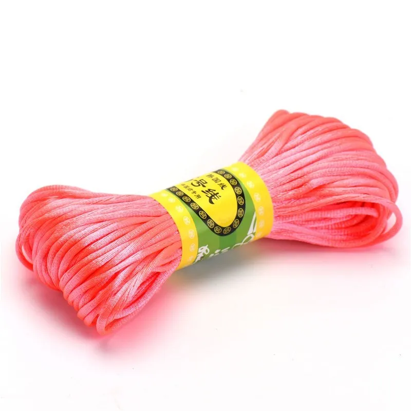 Premium Nylon Satin Cord for Jewelry and Crafting - 2.5mm, 20m