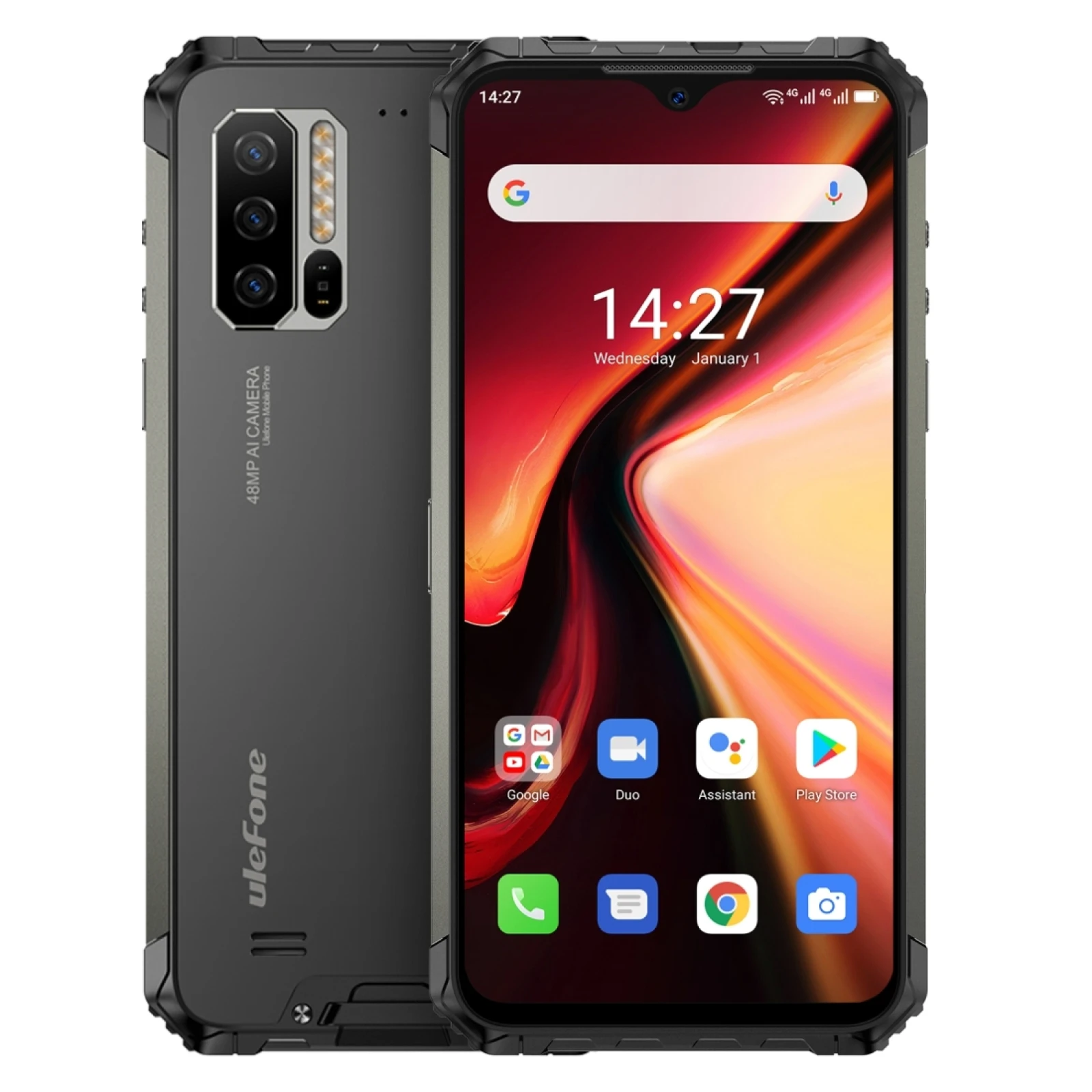 Ulefone Armor 7 Rugged Phone 8GB+128GB Waterproof 5500mAh 6.3 inch Android  10.0 Octa-core 4G NFC Smartphone Suport Wireless Cha