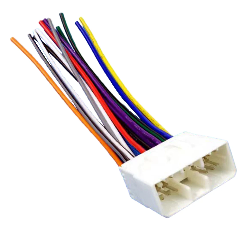 

Wire Harness Combo Car Radio Stereo Installation Wiring Wire Harness Combo Wear-resistant 12V ABS Easy Installation