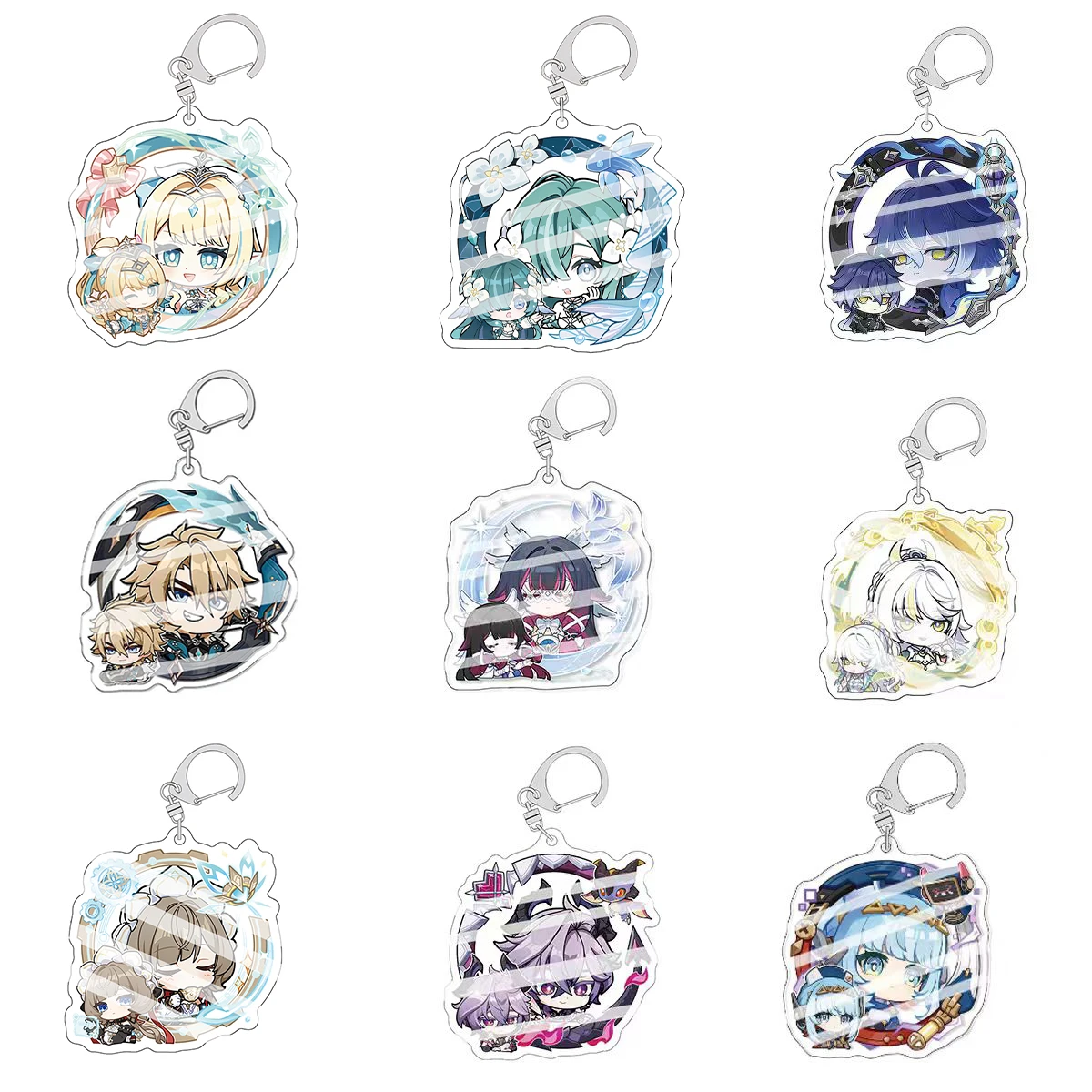 Genshin Schlüsselanhänger Vesna Vodyanitsa Sandrone Nicole Lohen Varka Columbia DurinAccessoires Niedlicher Taschenanhänger Geschenk für Fans