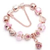 BAOPON-Bracelets à breloques coeur d'amour pour femme, perles Marano bricolage, bracelet fin, bijoux de mariage pour femme, amoureux, 2024