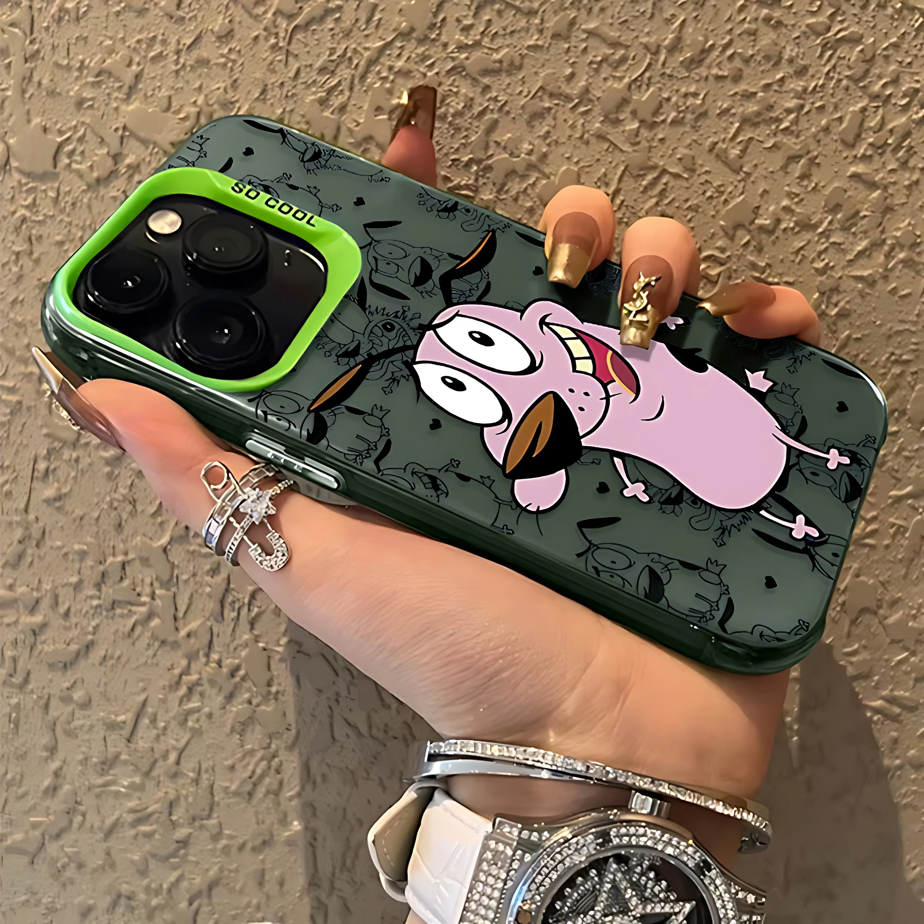 Courage the Cowardly Dog Cartoon Phone Case Cover