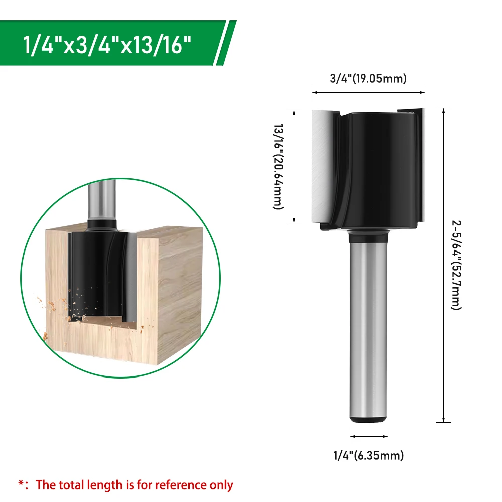 LAVIE 1/4" Schaft gerade Fräser (3,18–19,05 mm) Holzbearbeitungs-Schneidwerkzeuge für Heimwerker und Handwerk C07002 – Detail 14