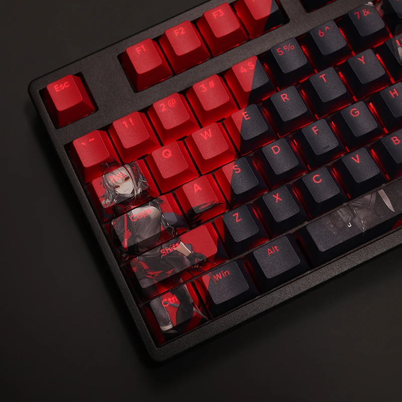 108-клавиш-набор-arknights-w-pbt-games-anime-keycaps-cherry-profile-для-mx-switch-keycap-diy-механическая-клавиатура-Игровой-подарок