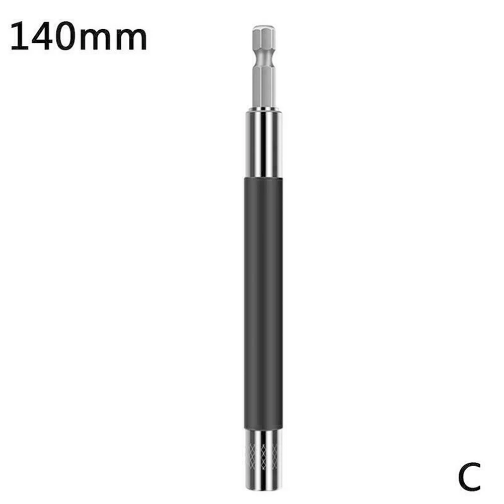 

Hexagon Joint Sleeve Extended Guide Rod Screwdriver Holder 80mm/120mm/140mm Zinc Alloy Non-slip Telescopic Extension Pole