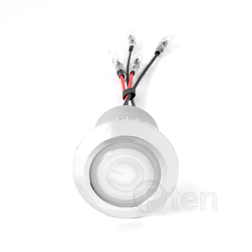 IP67 방수 금속 푸시 버튼 스위치, 30mm, 3a, 리셋 잠금, 스토브 팬, 12-24V, 220V, LED 조명, 와이어 포함, IP67 방수