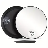 Portable 45-inch 114CM 20x 30x magnifying mirror concave mirror three-absorbent bathroom mirror for easy makeup organization 1