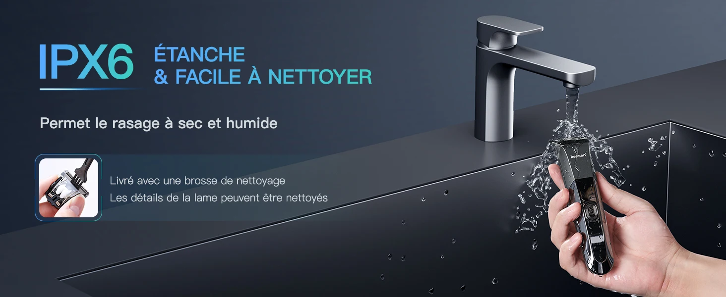 Kensen Elektrorasierer Herren Körperhaarrasierer Verstellbare Haarschneidemaschine Bartschneider Haarschnittmaschine Haarschneidemaschine Friseur – Detail 6