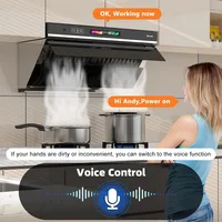 30 inch Under Cabinet Range Hood, 900 CFM Kitchen Hood with Voice/Gesture/Touch Control,Ducted/Ductless 2