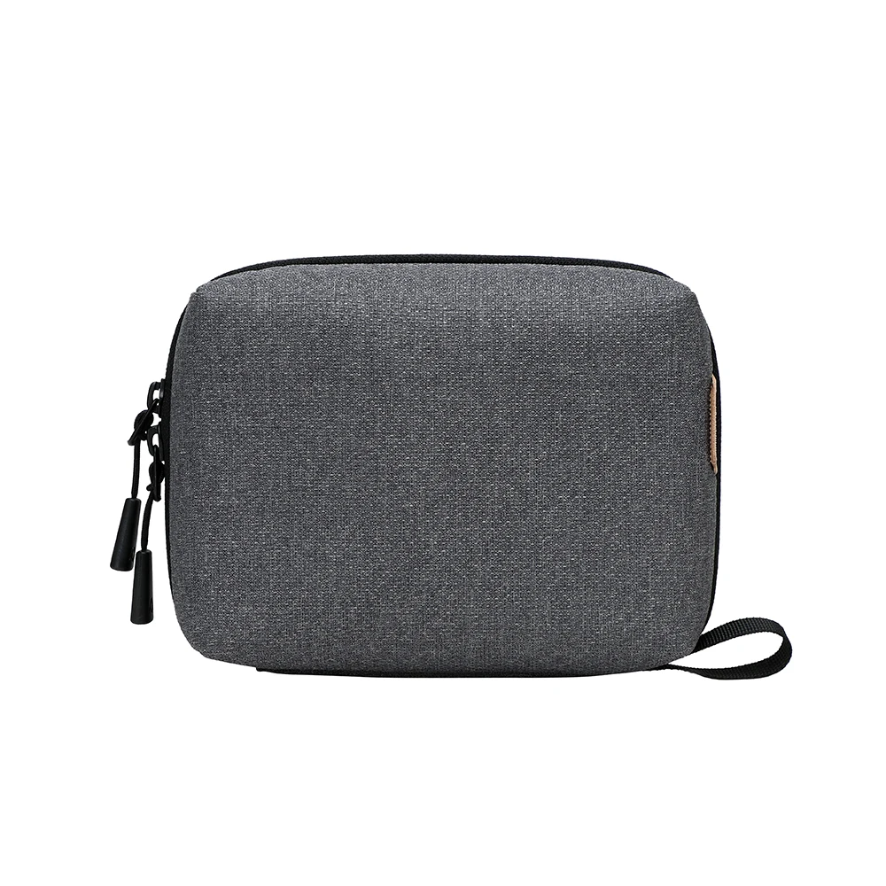Compact Multi-Compartment Travel Electronics Organizer Bag