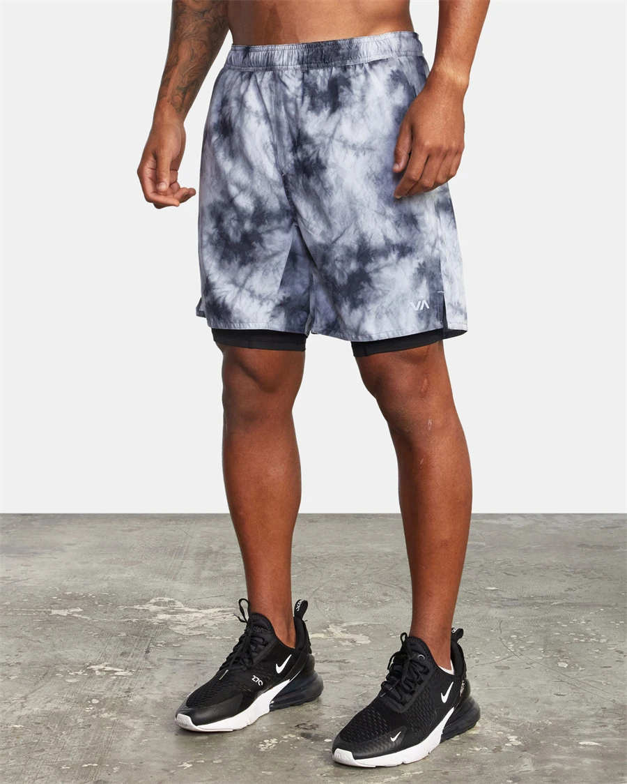 2022 New camouflage Running Shorts Men 2 in 1 Sports Jogging Fitness tatting Quick Dry Gym Training Sport Workout Short Pants