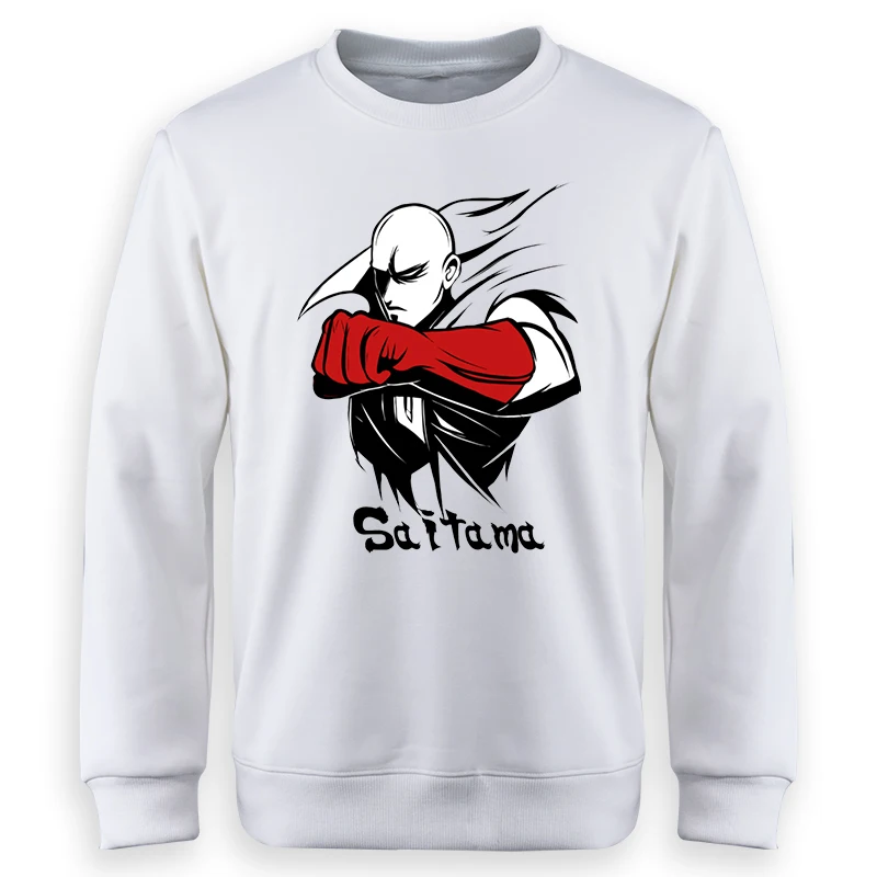 

One Punch Man Graphic Funny Sweatshirts Hoodie Anime Saitama Men Sudaderas Fashion Round Neck Fleece Sportswear Sudaderas