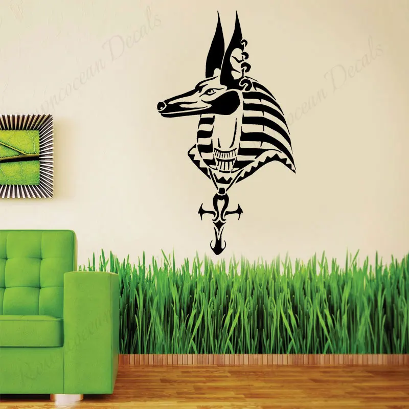 Targa Da Parete Anubis, Dio Dell'Oltretomba - Decorazione Scultorea In Resina Dipinta A Mano, 10 Cm - Idea Regalo Egiziana - 2