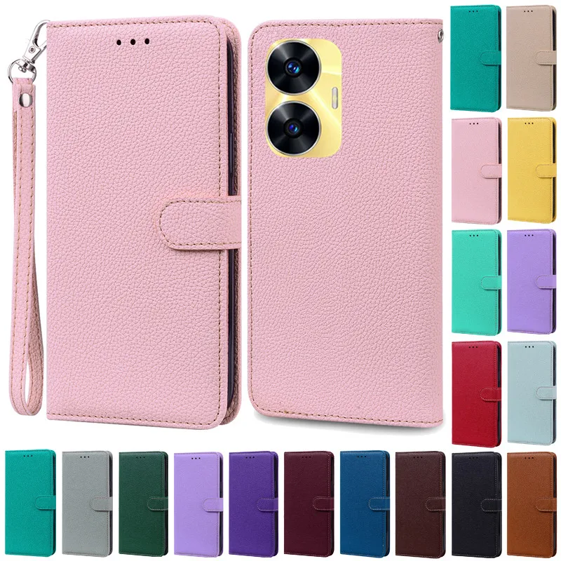 Funda Billetera De Cuero Magnética Para Realme 7 Pro / X50