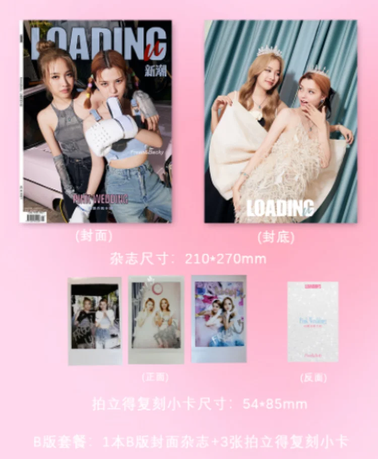 Carregamento Cartão Cartaz Teoria Rosa Nbecky n Becky Revista China Álbum Fãs Presente - Imagem 4