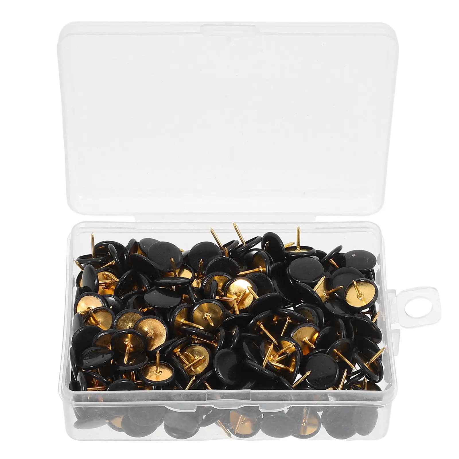 둥근 머리형 게시판 핀 플라스틱 평면 머리형 압정 코르크보드 사진 벽 장 푸시핀 문구류