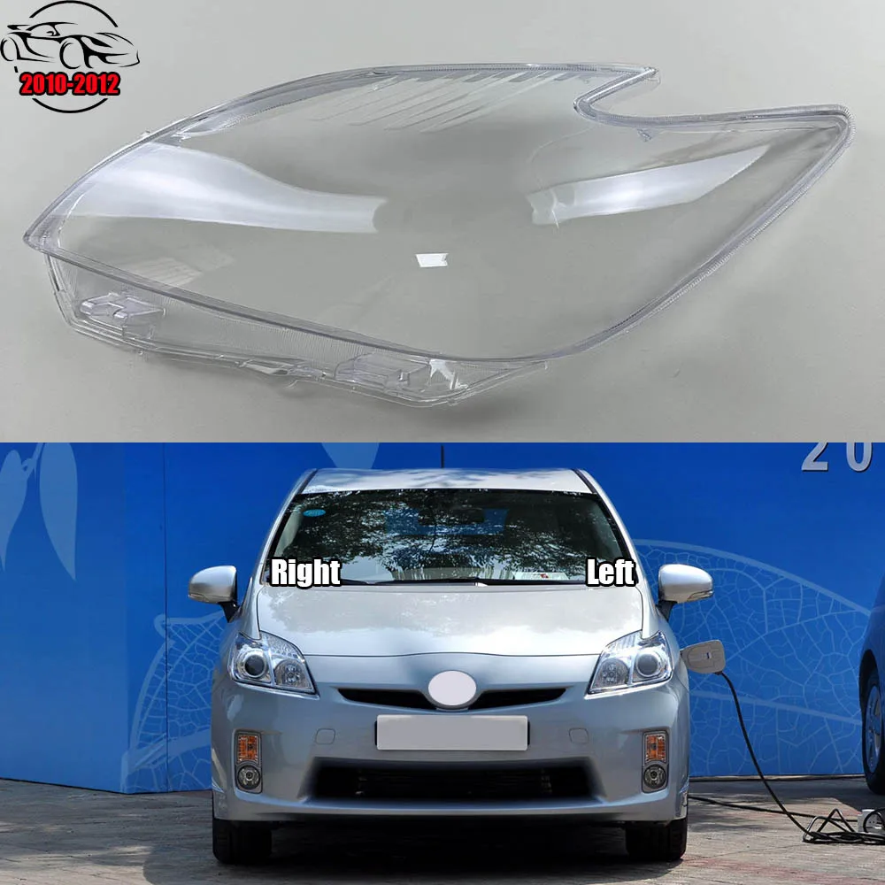 

For Toyota Prius 2010 2011 2012 Headlight Cover Transparent Mask Headlamp Lamp Shell Lens Replace Original Lampshade Plexiglass