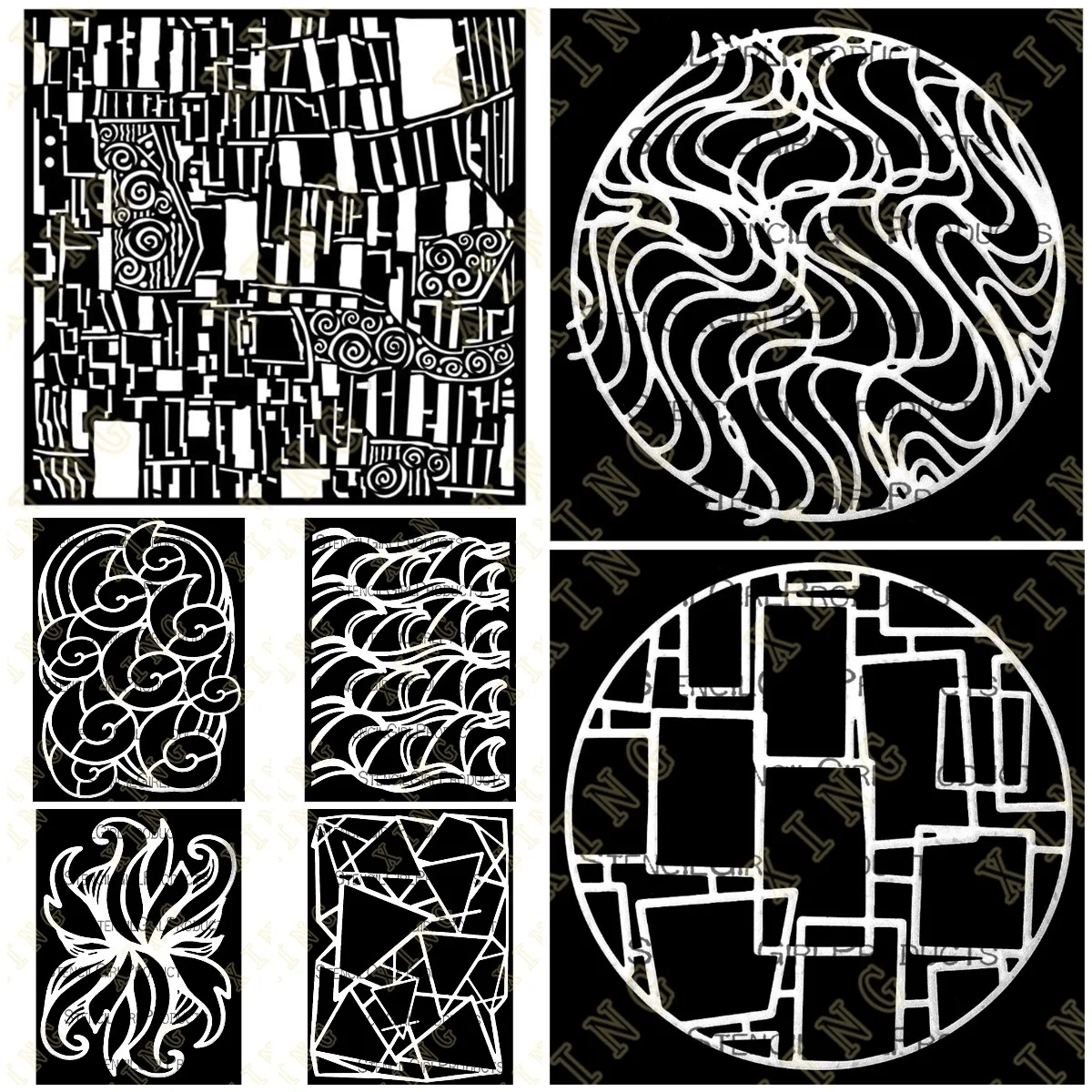 

New Earth Wind Water DIY Embossing Paper Card Template Craft Layering Stencils for Walls Painting Scrapbooking Stamp Album Decor