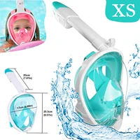 Kids Full Face Snorkeling Mask Diving Swimming With Wide View Anti-Fog Anti-Leak Safe Breathing System Easy Breath Diving Mask 1