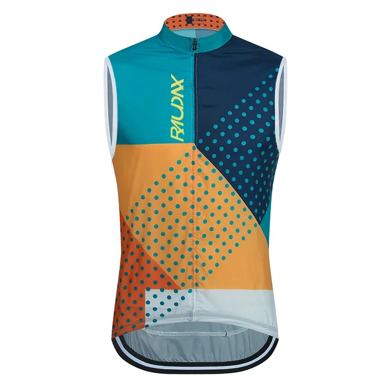 Cycling Vest Team Raudax Windproof Sleeveless Lightweight Breathable Bicycle Jersey MTB Sports Team Ciclismo
