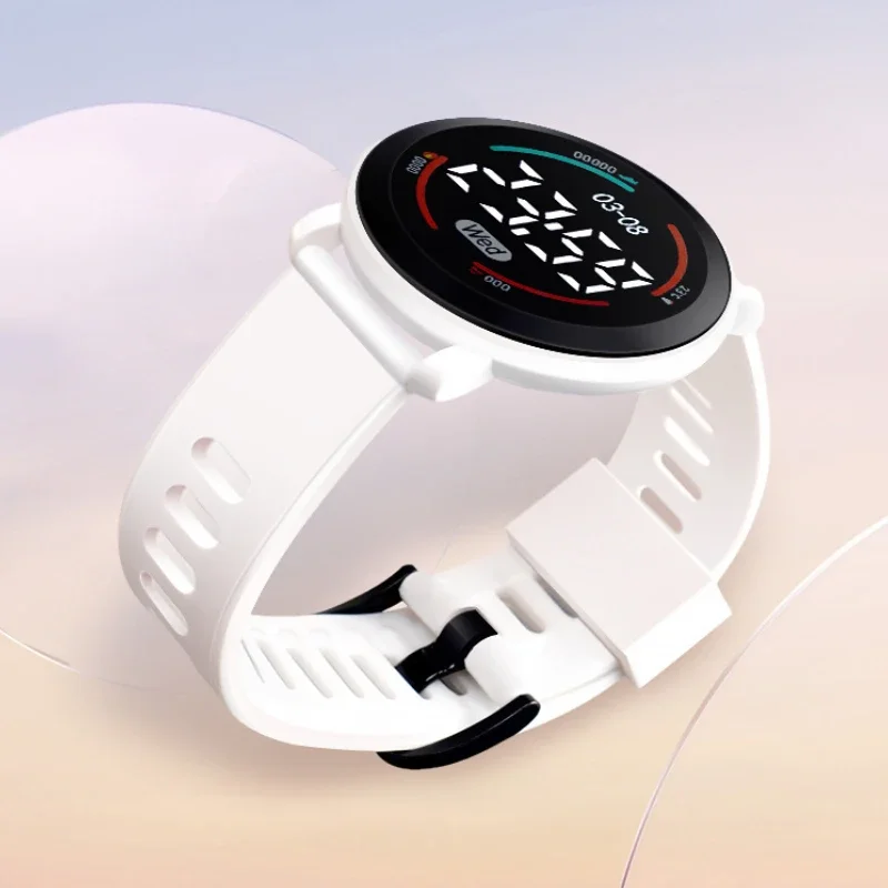 Luminous LED Sports Watch 2025 New Fashion Round Waterproof Electronic Watch Men and Women Digital Clock Relojes Electrónicos 5
