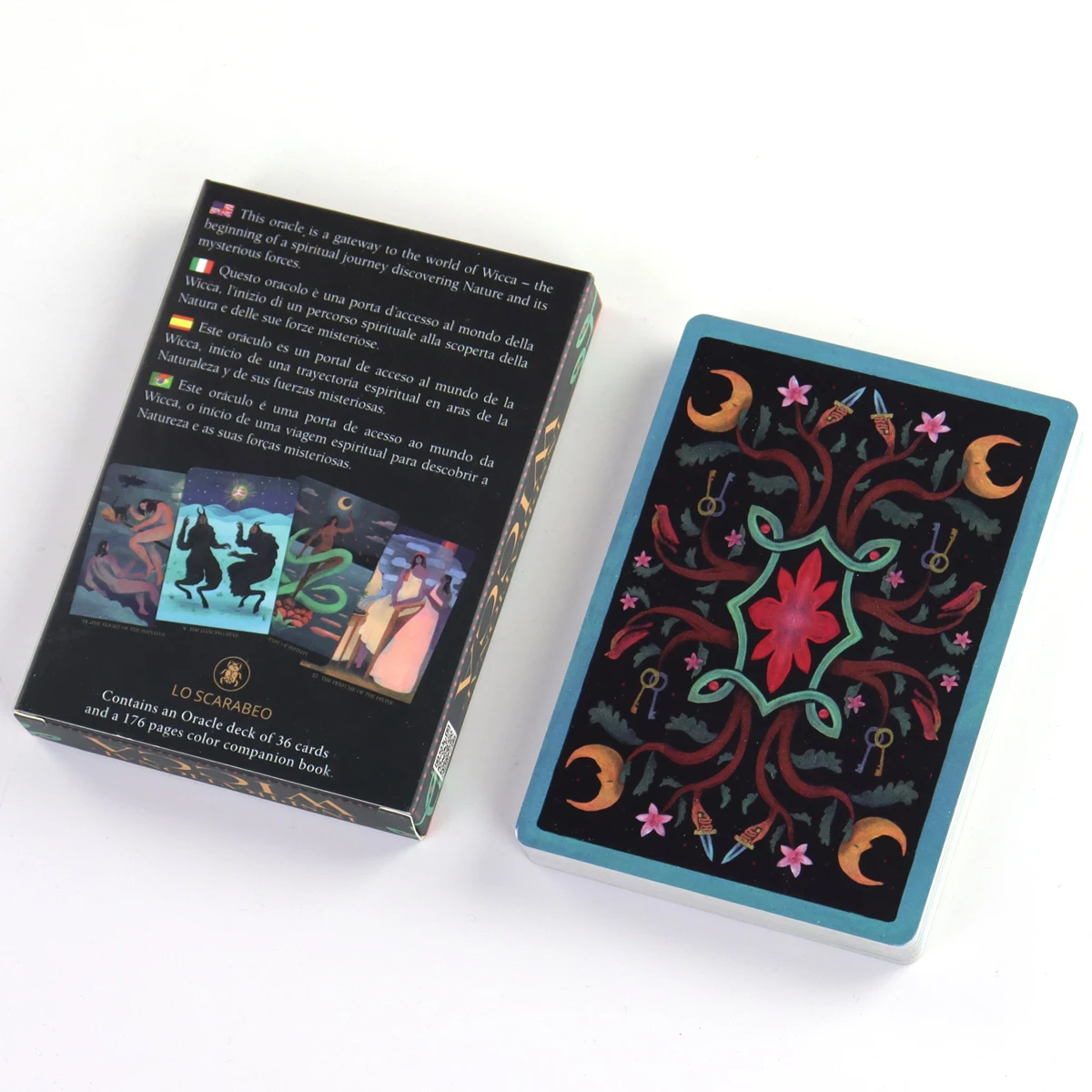 Inspirational Wicca Oracle Cards For Family Party High Quality Fortune Telling Divination Tarot Cards 3
